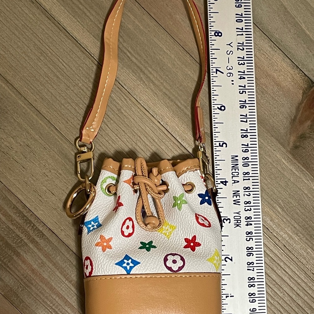 Multicolor Designer Look Bag Charm - Picture 3 of 4